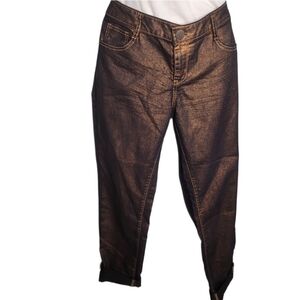 Decree Super Skinny Size 11 Gold Metallic